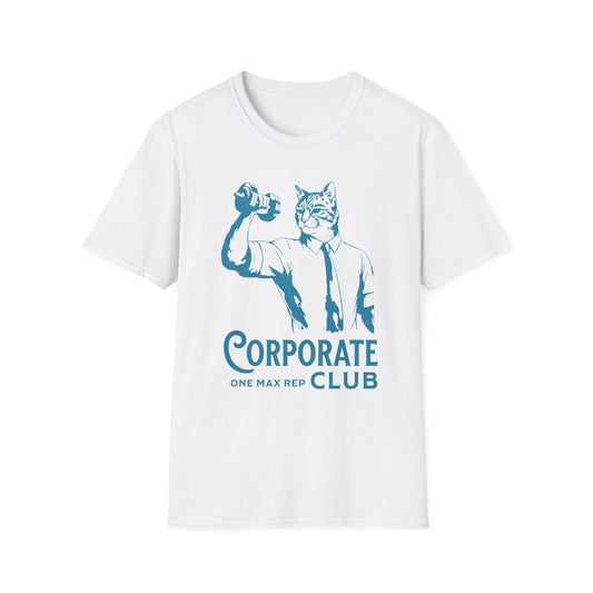 Unisex T-Shirt Powerlifting Corporate Cats 1 Rep Max Club