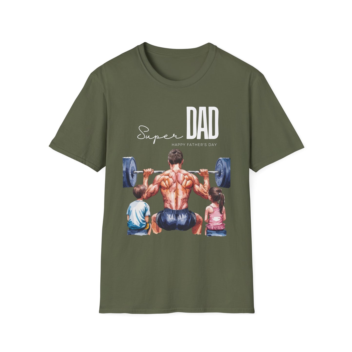 Super Dad Happy Father's Day Gym T-shirt