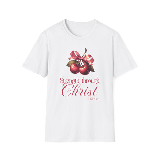 Christian Fitness T-Shirt Strength Through Christ